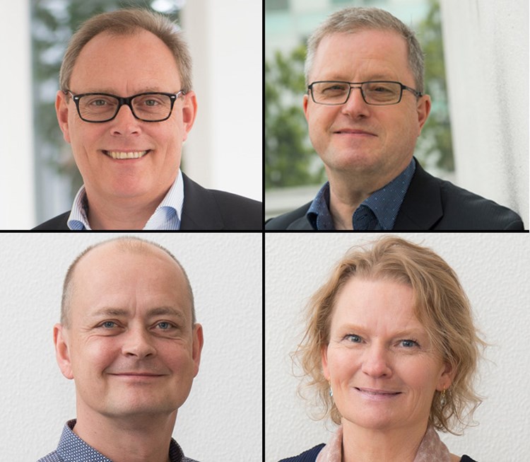 ¤ portrætfotos af fra venstre Thomas Holluf Nielsen, Poul Rasmussen, Tinus Lassen og Charlotte Nørbak. || Stort-billede-vox-2.jpg